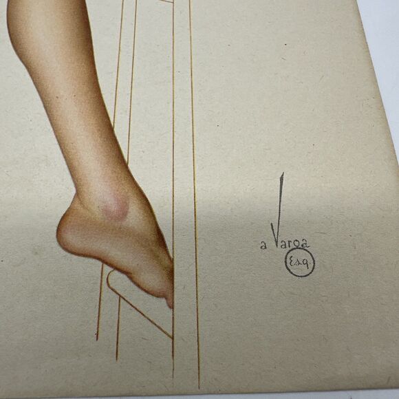 4 Pin-Ups 1946 Vargas Esquire Calendar Pages Lot March April May November Vtg - Picture 3 of 16